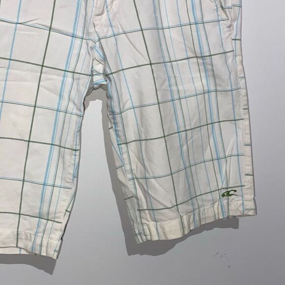 O'Neill Women's Multicolor Plaid Flat Front Cotton Beach Bermuda Shorts Size 0 - Picture 3 of 9